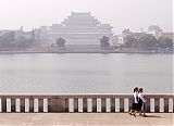 North Korea Pyongyang River Scene