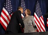 Obama Kisses Pelosi at Miami Fundraiser