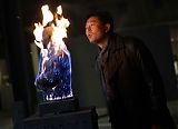 Flaming Obama Scupture