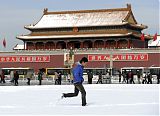 Tiananmen Square in Snow