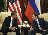 Obama and Medvedev at APEC