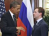 Obama and Medvedev at APEC