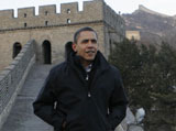 Obama on the Great Wall