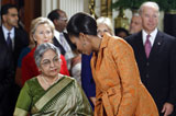 Michelle Obama with Gursharan Kaur