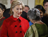 Hillary Clinton with Gursharan Kaur