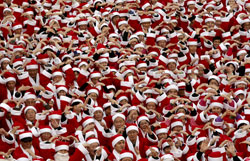 Santas in Seoul