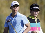 Anthony Kim with Y. E. Yang at Sherwood