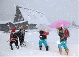 Going to School in Heavy Snow
