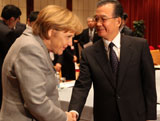 Copenhagen Climate Summit Wen, Merkel