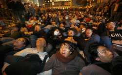 Hong Kong High-Speed Rail Line Protest