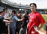 Hideki Matsui at Angels Training Camp
