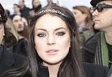 Lindsay Lohan at Chanel Show