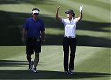 Michelle Wie with Father B.J.