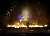 India Hindu Temple Laser Show