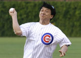 Jackie Chan at Wrigley Field