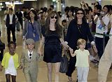 Angelina Jolie & Kids in Japan