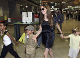 Angelina Jolie & Kids in Japan